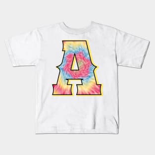 Pastel color tie dye with alpha A Kids T-Shirt